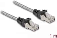 Delock 1M FÉM Rj45 cat6a u/ftp -> rj45 cat6a u/ftp m/m adatkábel 1m fém kép