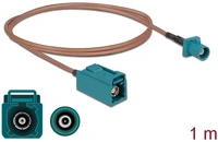 Delock 1M RÉZ RG-316 Fakra z -> fakra z m/f antenna kábel 1m réz rg-316 kép