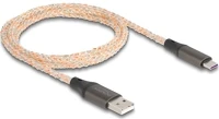 Delock 1M RGB Usb-c -> usb-a 2.0 m/m adatkábel 1m rgb kép