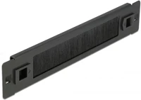 Delock 1U FEKETE 10  kábelrendező kefe csík eszközmentes 1u fekete kép