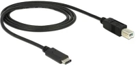 Delock 2.0 APA Usb-c -> usb-b 2.0 m/m adatkábel 1m fekete kép