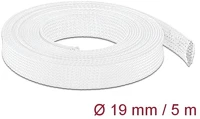 Delock 20695 Fonott kábelharisnya nyújtható 5 m x 19 mm fehér kép