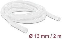 Delock 20698 Fonott kábelharisnya önzáródó 2 m x 13 mm fehér kép