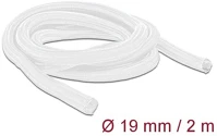 Delock 20700 Fonott kábelharisnya önzáródó 2 m x 19 mm fehér kép