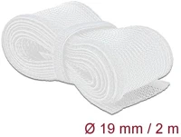 Delock 20702 Fonott kábelharisnya tépőzárral 2 m x 19 mm fehér kép