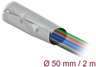 Delock 20728 Kábelkarmantyú patent szorítóval 2 m x 50 mm szürke / fekete kép