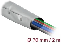 Delock 20729 Kábelkarmantyú patent szorítóval 2 m x 70 mm szürke / fekete kép