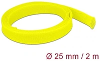 Delock 20750 Fonott kábelharisnya nyújtható 2 m x 25 mm sárga kép