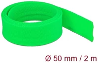 Delock 20759 Fonott kábelharisnya nyújtható 2 m x 50 mm zöld kép