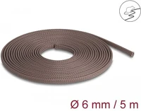 Delock 20903 Fonott ujjas rágcsáló biztos nyújtható barna 5 m x 6 mm borító kép