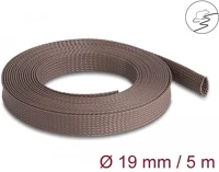 Delock 20905 Fonott ujjas rágcsáló biztos nyújtható barna 5 m x 19 mm borító kép