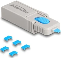 Delock 20925 Micro usb port blokkoló szet micro usb anyához 5 db. + lezáró eszköz kép