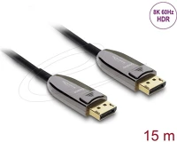 Delock 2.1 8K 60 HZ 40 GBPS 15 M Aktív optikai kábel displayport 2.1 8k 60 hz 40 gbps 15 m kép