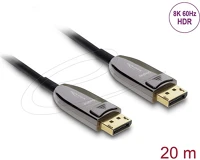 Delock 2.1 8K 60 HZ 40 GBPS 20 M Aktív optikai kábel displayport 2.1 8k 60 hz 40 gbps 20 m kép