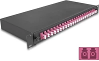 Delock 24 X LC duplex om4 1u kompletten összeszerelve kép