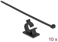 Delock 25 MM-ES KÁBELFOGÓ H 250 Fekete, 41 x 25 mm-es kábelfogó h 250 x sz 7,2 mm - kábellel kép