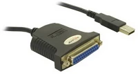 Delock 25-POLE 0.8M Usb to parallel 25-pole 0.8m kép