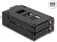 Delock 2.5 U.2 Slim mobil rack 2 x 2.5  u.2 nvme ssd kép