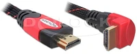 Delock 2M 90°-OS Hdmi 1.4 m/m video jelkábel 2m 90°-os csatlakozó kép