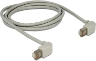 Delock 2M 90°/90° SZÜRKE Rj45 cat5e utp m/m adatkábel 2m 90°/90° szürke kép