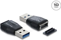 Delock 3.0 -> TYPE-E M/F Usb-a 3.0 -> type-e m/f adapter fekete kép
