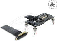 Delock 3.0 X4 M.2 M pci express 3.0 x4 m.2 m kulcsos adapter ventilátorral és 10 cm-es kép