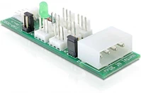 Delock 3PIN M/M Distribution board 6x fan 5v/12v csatlakozókártya/illesztő kép