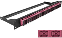 Delock 43396 19  száloptikás csatlakozó panel 24 portos sc duplex ibolya kép