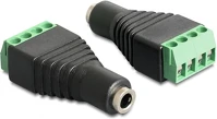 Delock 4PIN F/F Molex power 4pin f/f adapter fekete kép