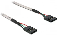 Delock 4PIN/5PIN Cable usb pinheader 4pin/5pin female-female kép
