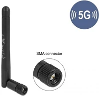 Delock 5,0 GHZ antenna sma apa -1,0 - 4,5 dbi 10,9 cm hosszú kétirányú billenő kép