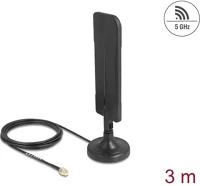 Delock 5,8 GHZ-ES antenna rp-sma-dugó 3 dbi mindenirányú rg-174 csatlakozó kábellel 3 m kép