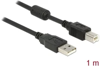 Delock 58;//> USB B Usb a ://> usb b kábel 1m fekete (83566) kép