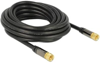Delock 5M RG-6/U FEKETE F f/f antenna kábel 5m rg-6/u fekete kép