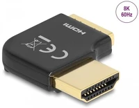 Delock 60015 Hdmi 2.0 -> hdmi 2.0 m/f adapter fekete 90° jobb kép