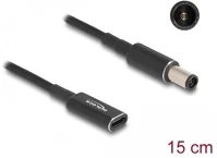 Delock 60032 Usb-c -> dc 7,4 x 5,0mm f/m töltőkábel 0.15m fekete acer kép