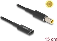 Delock 60041 Usb-c -> dc 7,9 x 5,5mm f/m töltőkábel 0.15m fekete ibm kép