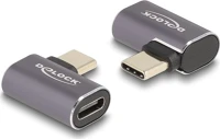 Delock 60047 Usb-c -> usb-c m/f adapter szürke 90° kép