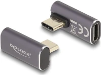 Delock 60048 Usb-c -> usb-c m/f adapter szürke 90°