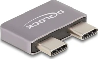 Delock 60055 2db usb-c -> 2db usb-c m/f adapter szürke