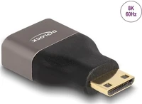 Delock 60080 Hdmi mini c ethernet -> hdmi 2.1 ethernet m/f adapter szürke kép