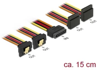 Delock 60153 sata power 15pin -> 4db sata power 15pin m/f tápkábel 0.15m 2db 90 kép