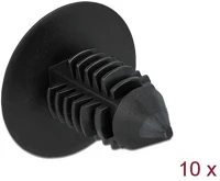 Delock 60187 Fenyő alakú kapocs, fekete 10 db kép