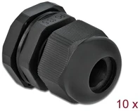 Delock 60198 Pg13,5 tömszelence 10 db. fekete kép