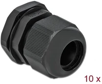 Delock 60220 Pg19 tömszelence 10 db. fekete kép