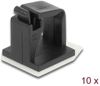 Delock 60247 Kábeltartó zárócsattal fekete 10 db kép