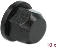 Delock 60248 10 db. természetes színű hatszögletű védősapka m12 csavarmenet kialakítással a belsejében kép