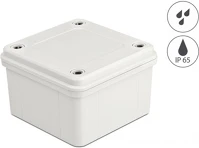 Delock 60396 Installációs ház ip65 vízhatlan 96 x 96 x 60 mm szürke kép