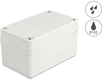 Delock 60399 Installációs ház ip65 vízhatlan 130 x 80 x 70 mm szürke kép