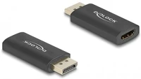 Delock 8K HDR Aktív displayport 1.4 - hdmi adapter 8k hdr funkcióval